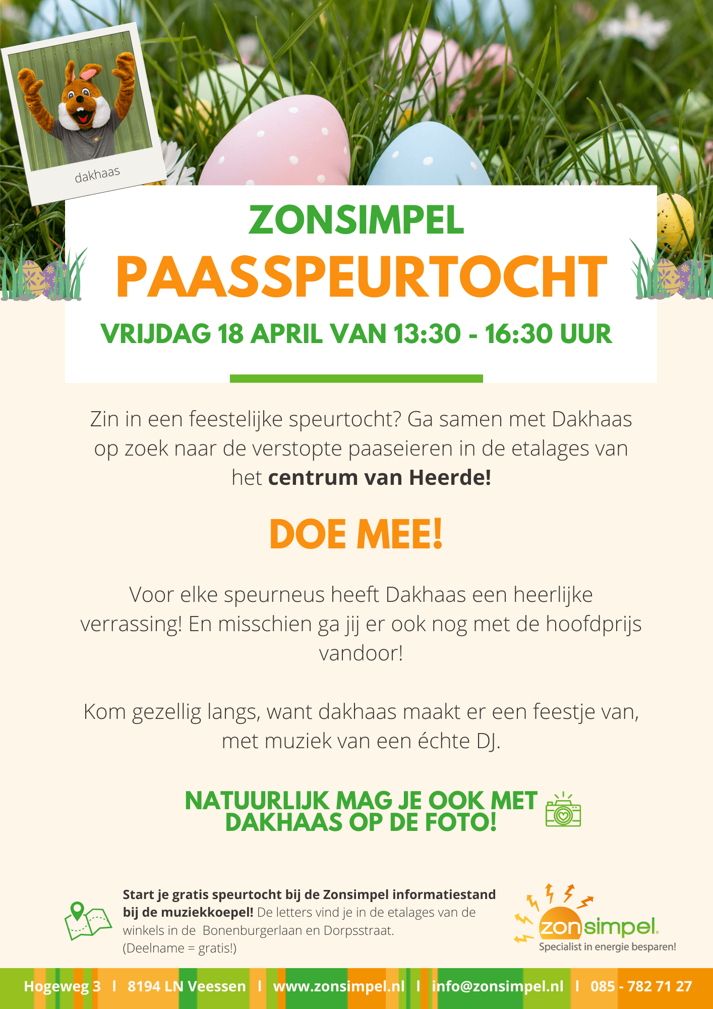 Paasspeurtocht Zonsimpel dakhaas Heerde 2025