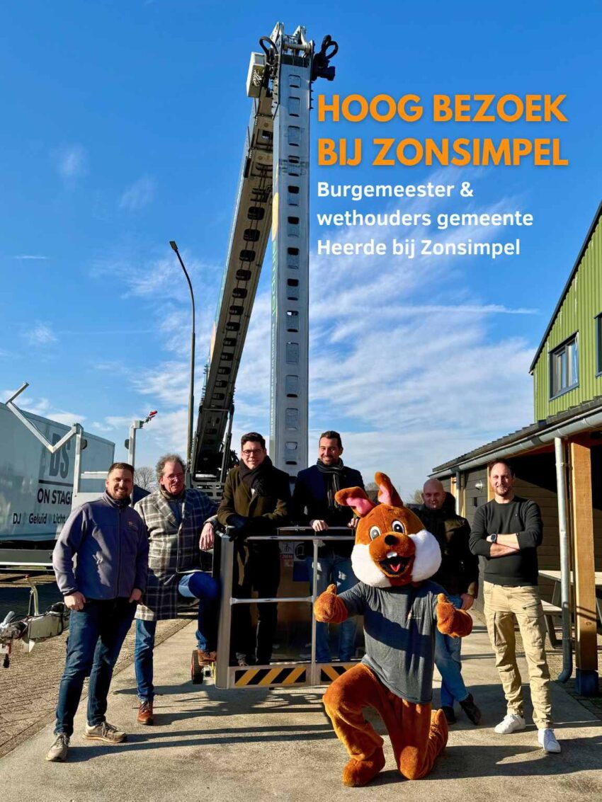 Burgemeester en wethouders van de gemeente Heerde bezoeken Zonsimpel